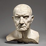 Marble bust of a man